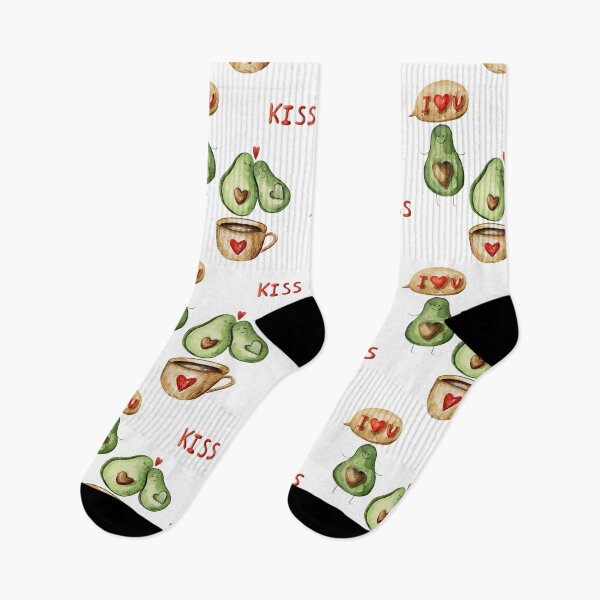 Item preview, Watercolor Cute Valentine Avocado Love Pack designed and sold by Houd-Ammari77.