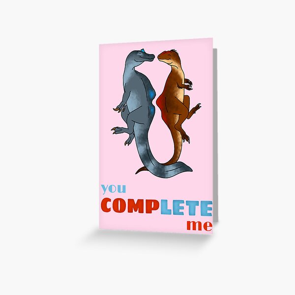 You Complete Me Metallic Puzzle Pieces Card