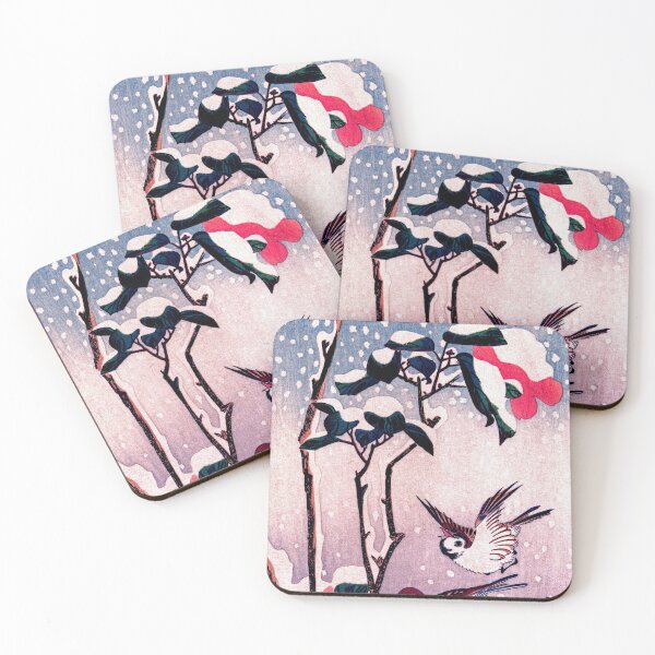 Item preview, Sparrows and Camellias in the Snow, Hiroshige, 1830 - 1838 designed and sold by Geraldo Garcia.