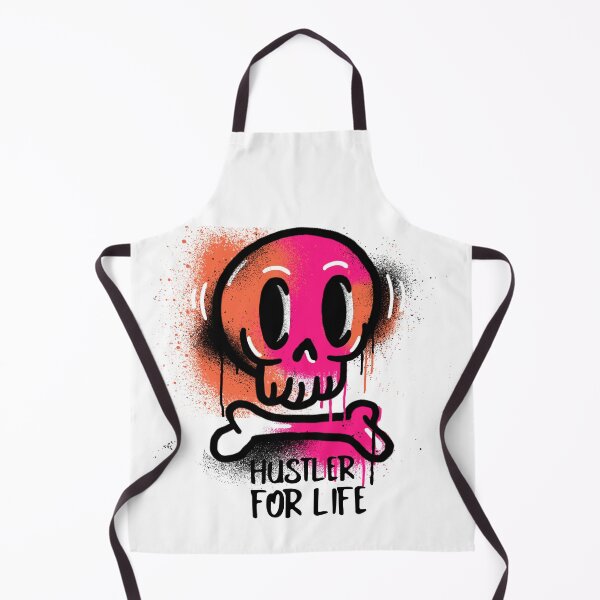 Item preview, Hustler for life graffiti skull streetwear designed and sold by deluxis.