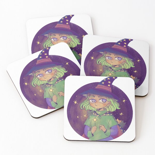 Item preview, A cute shy witch digital illustration  designed and sold by Yarafantasyart.