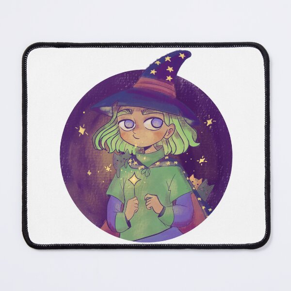 Item preview, A cute shy witch digital illustration  designed and sold by Yarafantasyart.