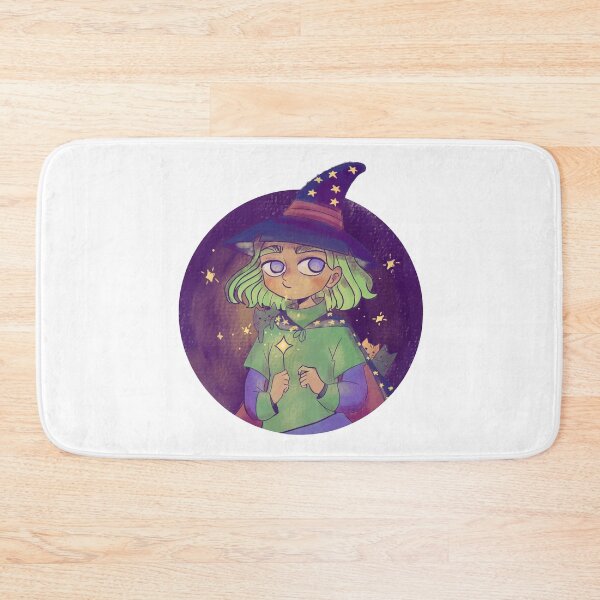 Item preview, A cute shy witch digital illustration  designed and sold by Yarafantasyart.