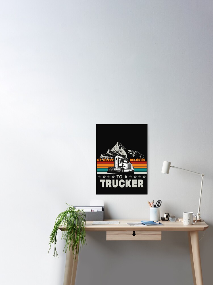 Trucker Gifts, Father's Day Gift For Trucker, Gift For Truck Driver,  Trucker Collage Canvas, Trucker Dad Gift - Stunning Gift Store