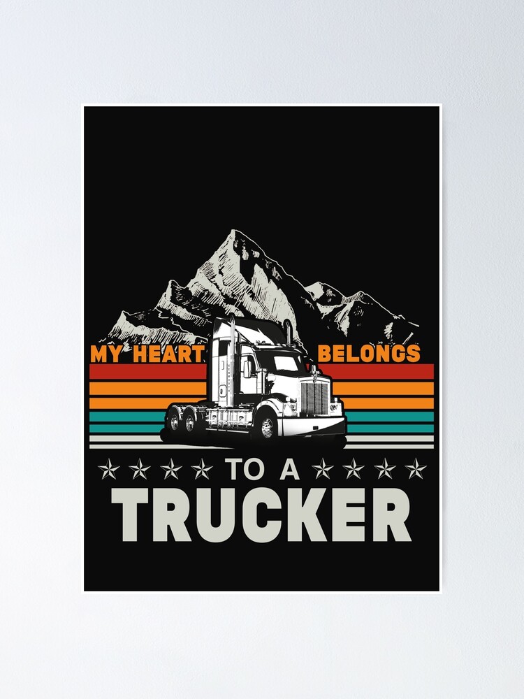 Trucker Gifts, Father's Day Gift For Trucker, Gift For Truck Driver,  Trucker Collage Canvas, Trucker Dad Gift - Stunning Gift Store