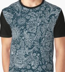 Seamless Ethnic Tribal Pattern with Flowers Graphic T-Shirt