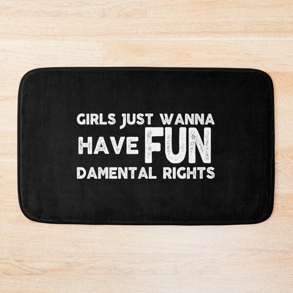 Item preview, inspiration feminist Girls Just Wanna Have Fundamental Rights feminism gift for her Funny sarcastic Rude Offensive saying, designed and sold by joygift369.