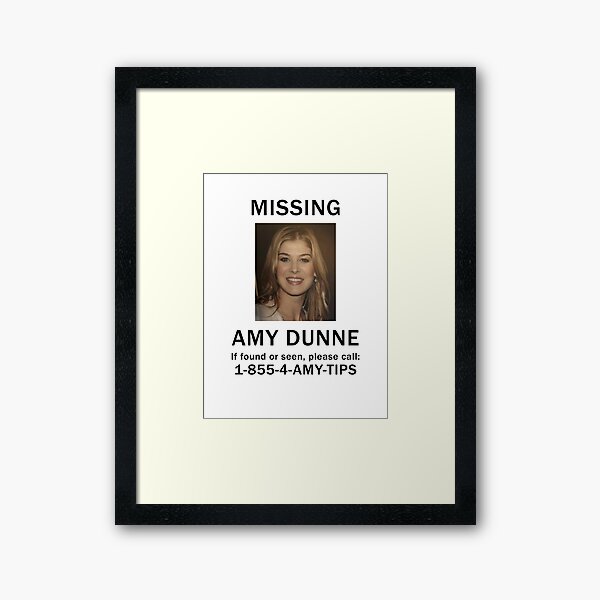 Item preview, Amy Dunne Missing Poster designed and sold by zorpzorp.