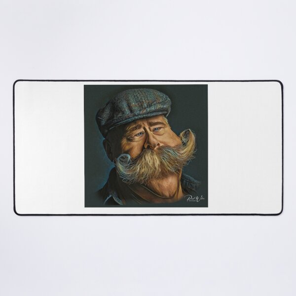 Item preview, Meet Mr. Handlebars - Funny Face - Caricature designed and sold by Wilcox PhotoArt.