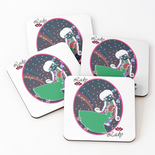 Item preview, Dama coreana en pintura de color inverso designed and sold by Shirley cute art .