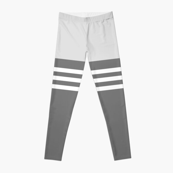 gray and white design Leggings