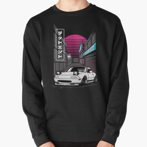 miata japanese street Pullover Sweatshirt