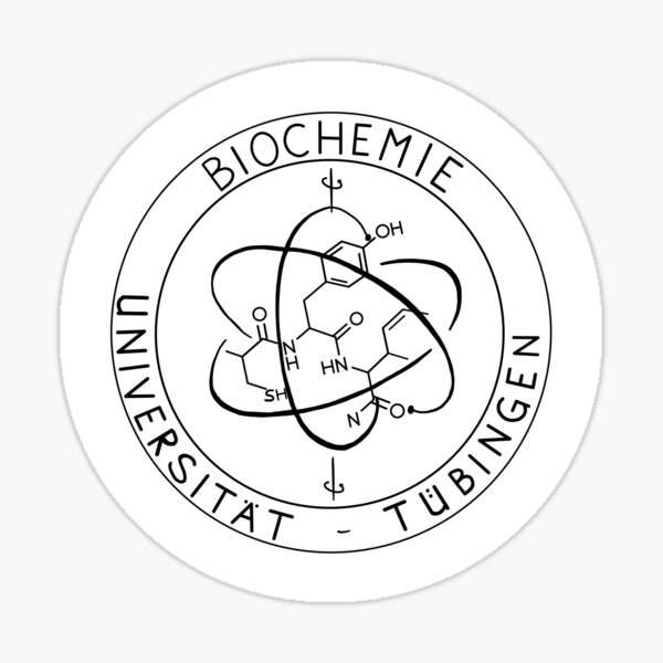"Biochemistry Logo Tübingen" Sticker by toniwel Redbubble