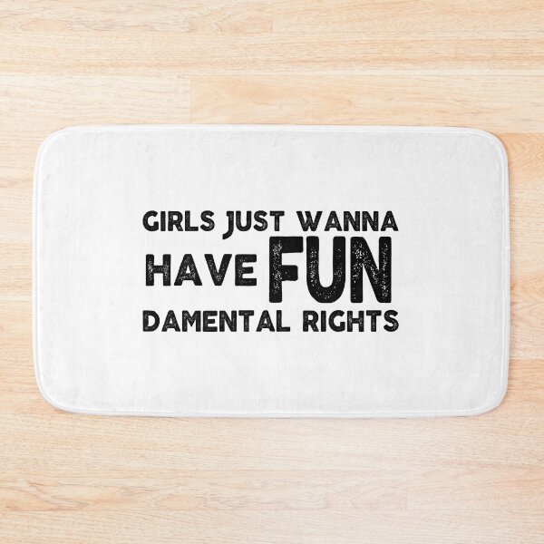Item preview, inspiration feminist Girls Just Wanna Have Fundamental Rights feminism gift for her Funny sarcastic Rude Offensive saying, designed and sold by joygift369.