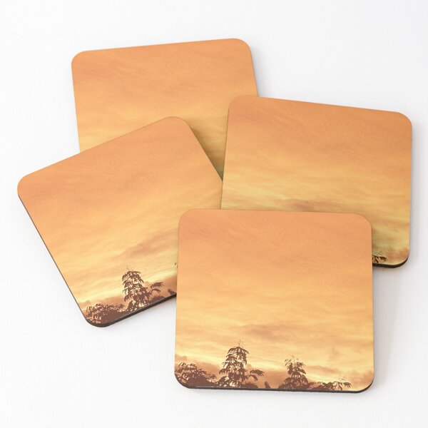 Item preview, Orange Sunset with Palm Trees designed and sold by Bennymp.