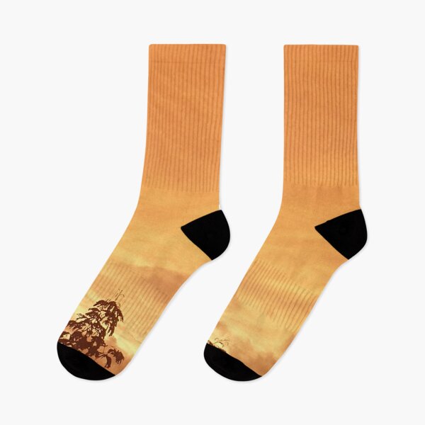 Item preview, Orange Sunset with Palm Trees designed and sold by Bennymp.