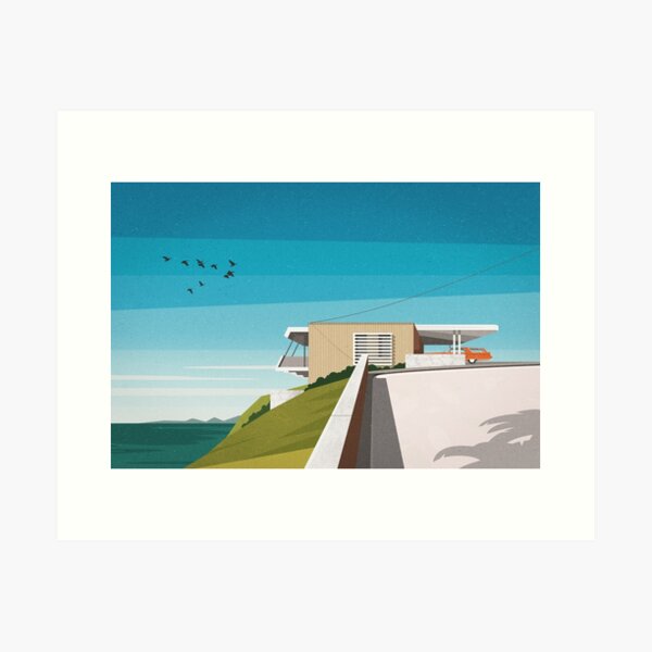 'Spencer House' (1955) Mid century house Art Print