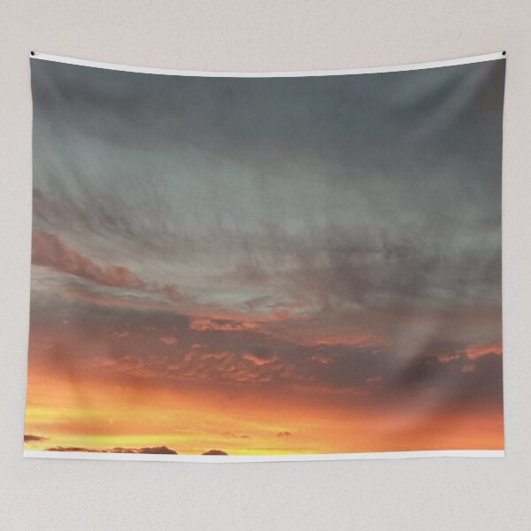 Item preview, Orange Sunset with Grey Clouds Coming designed and sold by Bennymp.