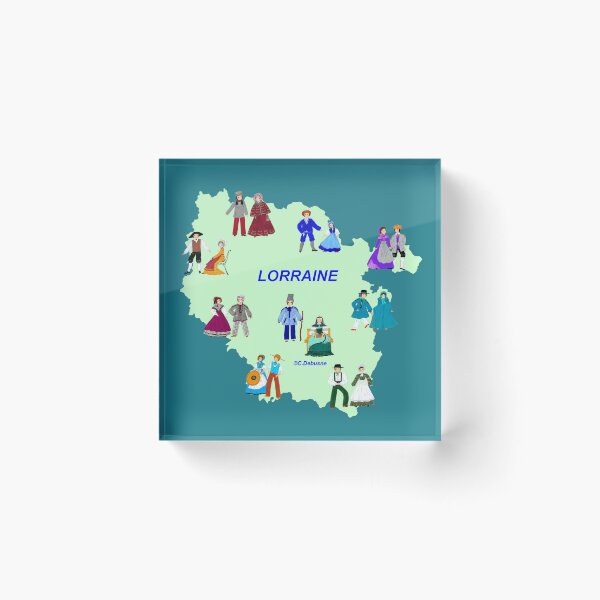 Item preview, Map of Lorraine and its costumes designed and sold by Catherine Debusne.