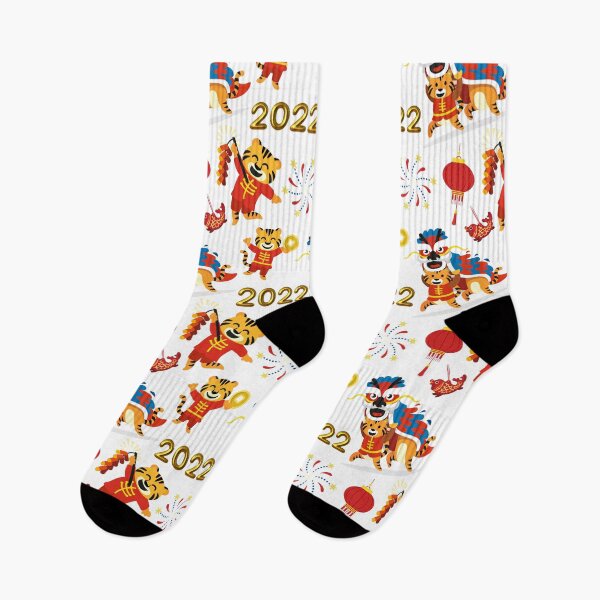 Item preview, Chinese Lunar New Year 2022 Year of The Tiger With White Background designed and sold by HappyPeeps.