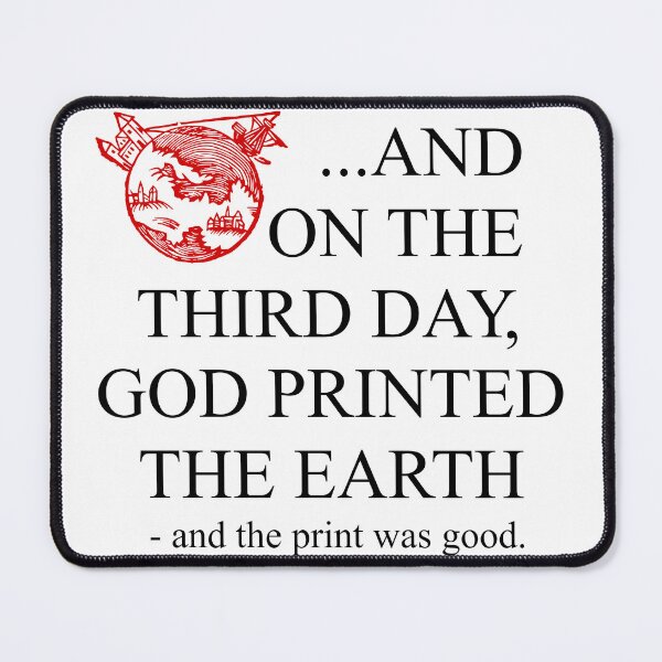 Item preview, God 3D printed the earth designed and sold by FibreGrease.