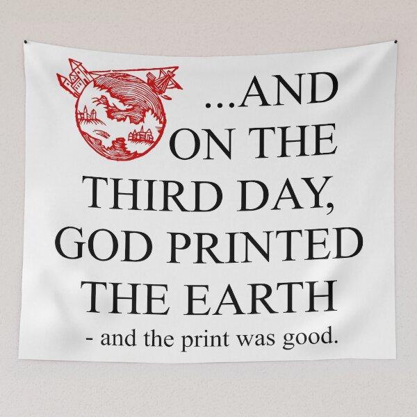 Item preview, God 3D printed the earth designed and sold by FibreGrease.