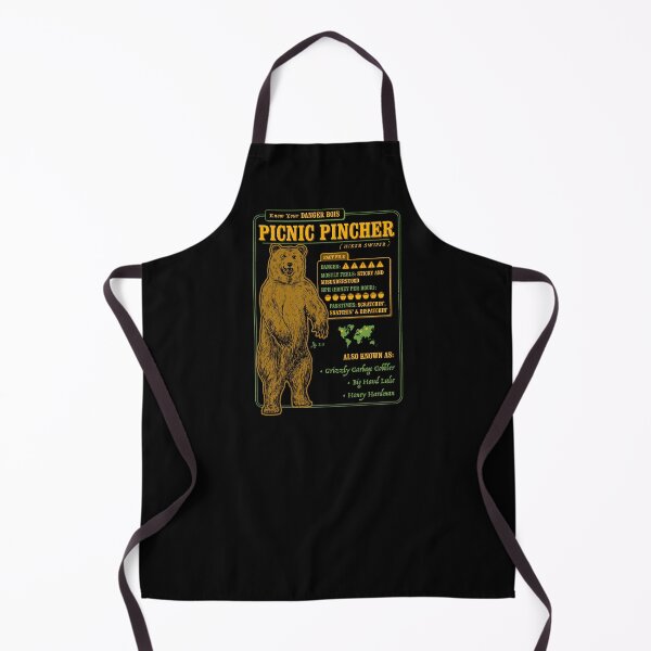 Item preview, Funny Bear Fact File - Picnic Pincher, Grizzly Bear designed and sold by Yipptee Shirts.