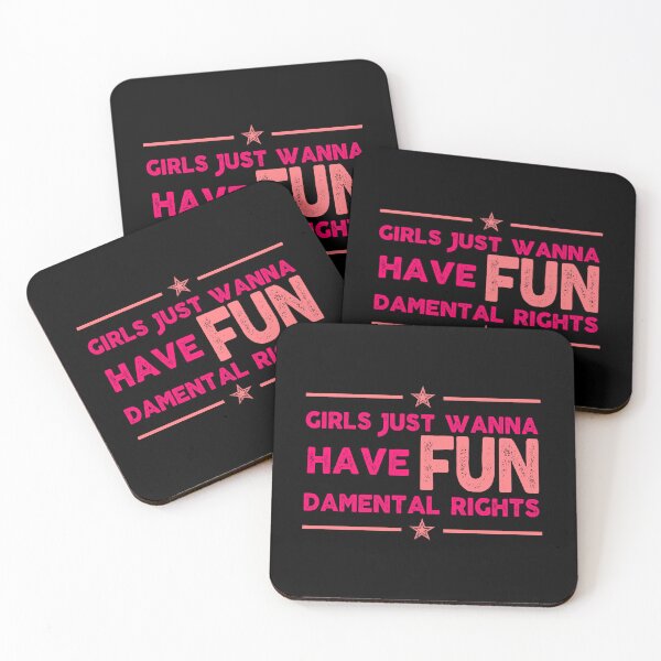 Item preview, funny inspiration feminist Girls Just Wanna Have Fundamental Rights feminism gift for her Funny sarcastic Rude Offensive saying, designed and sold by joygift369.