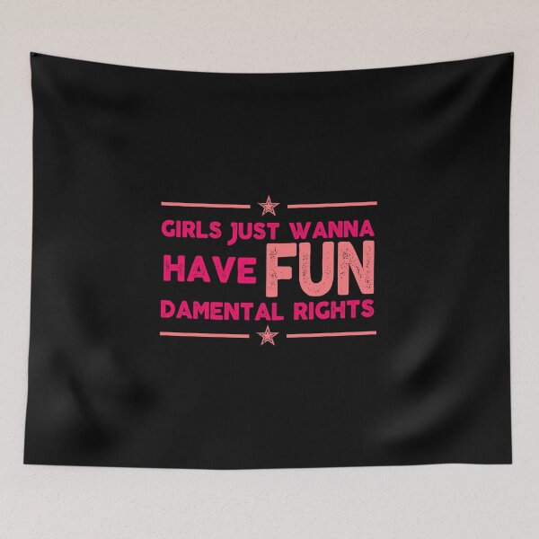 Item preview, funny inspiration feminist Girls Just Wanna Have Fundamental Rights feminism gift for her Funny sarcastic Rude Offensive saying, designed and sold by joygift369.