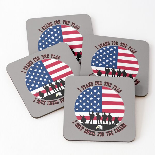 Item preview, I Stand For The Flag - I Only Kneel For The Fallen  designed and sold by Edpod.