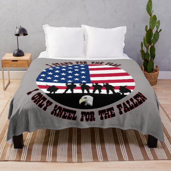 Item preview, I Stand For The Flag - I Only Kneel For The Fallen designed and sold by Edpod.