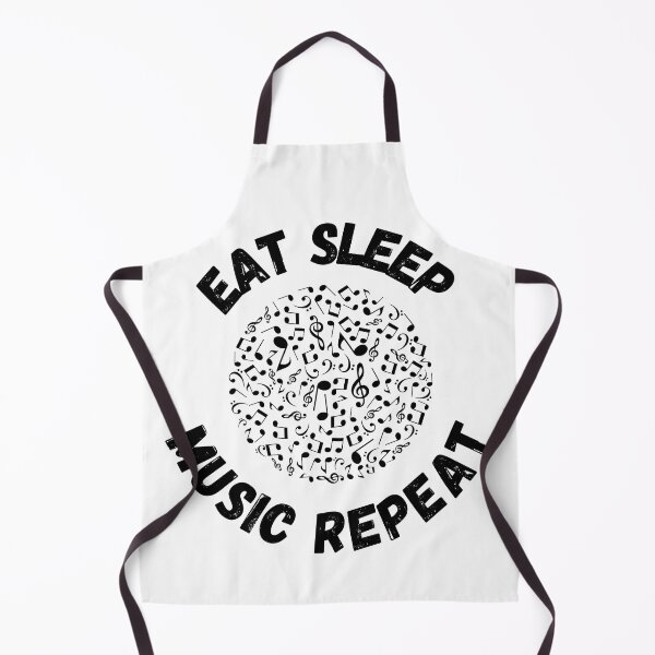 Item preview, Eat Sleep Music Repeat Notes Circle designed and sold by LuckyKermit.