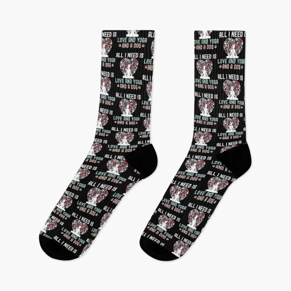 Item preview, All I Need Is Love And Yoga And A Dog Funny Yoga Lover designed and sold by GoZayaan.