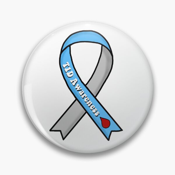 Item preview, Diabetes Awareness Ribbon designed and sold by CatGirl101.