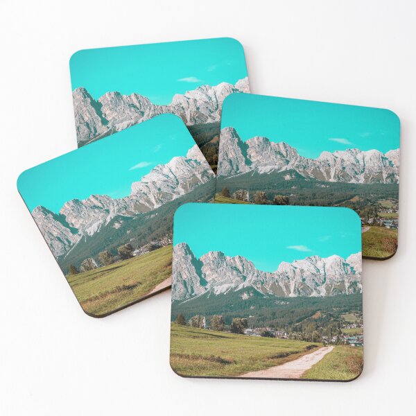 Item preview, Stunning view of a town in the Dolomites designed and sold by Slalon85.