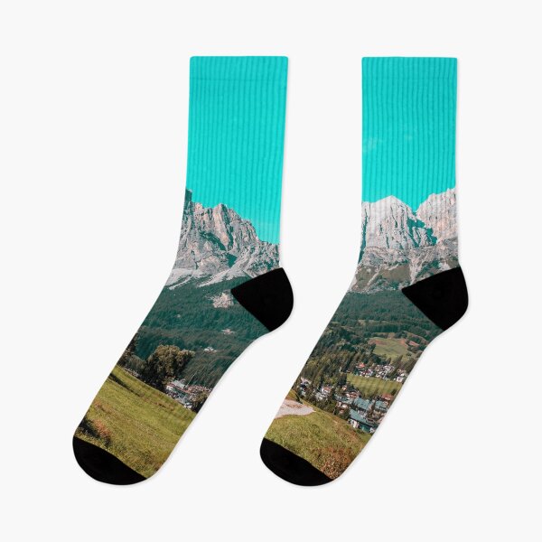 Item preview, Stunning view of a town in the Dolomites designed and sold by Slalon85.