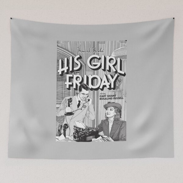 Item preview, His Girl Friday by Howard Hawks Movie Poster designed and sold by PeacefulRiver.