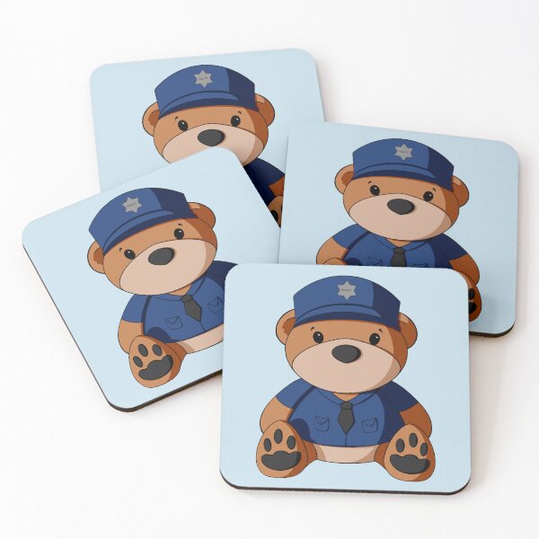 Item preview, Police Teddy Bear designed and sold by Alisha Ober Designs.
