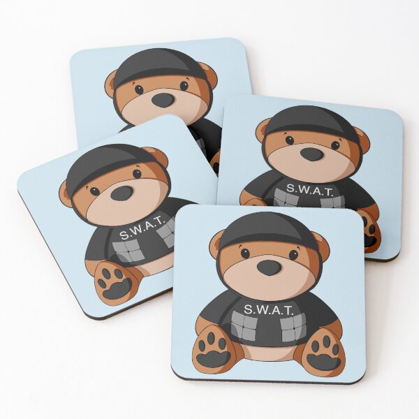 Item preview, S.W.A.T. Police Teddy Bear designed and sold by Alisha Ober Designs.