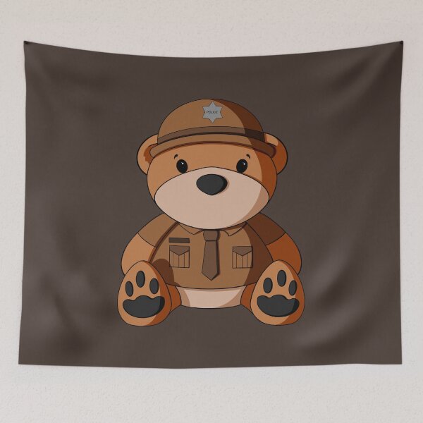 Item preview, State Trooper Teddy Bear designed and sold by Alisha Ober Designs.