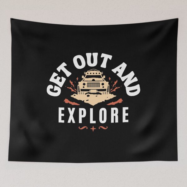 Item preview, Get out and Explore Cool Adventure Camping Hiker Gift designed and sold by uranus-art.