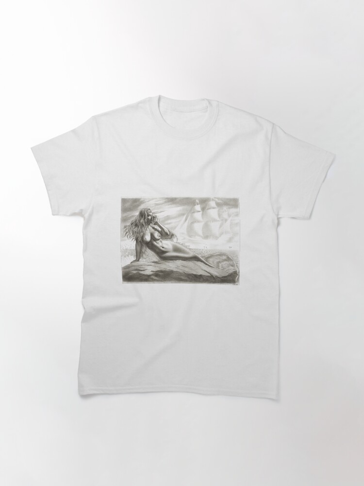 Imagen 3 de 7, Camiseta clásica con la obra Oceano de los sueños de la Sirena, diseñada y vendida por jairovalverde.