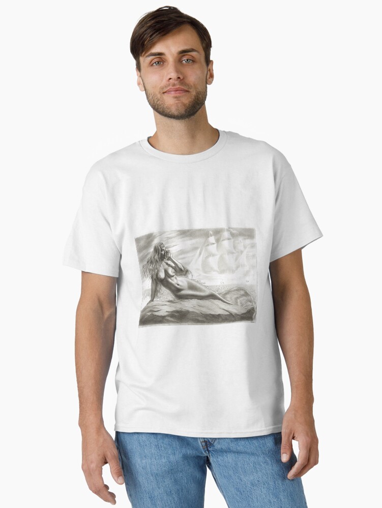 Imagen 2 de 7, Camiseta clásica con la obra Oceano de los sueños de la Sirena, diseñada y vendida por jairovalverde.