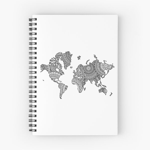 Item preview, World mandala map designed and sold by Camilla Løschbrandt.