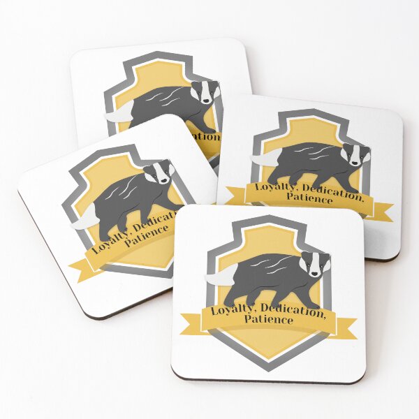 Item preview, Loyalty, Dedication, Patience Potterhead Emblem designed and sold by mschubbybunny.
