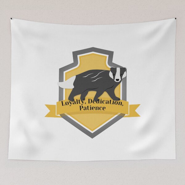 Item preview, Loyalty, Dedication, Patience Potterhead Emblem designed and sold by mschubbybunny.