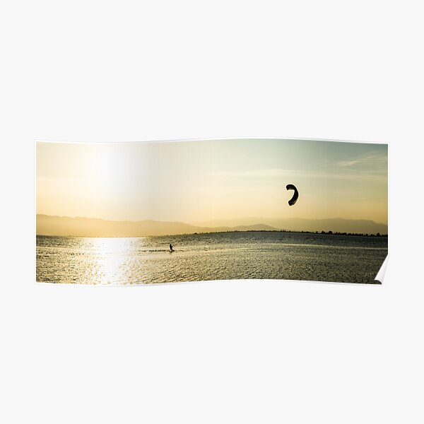 Late kitesurfing Poster