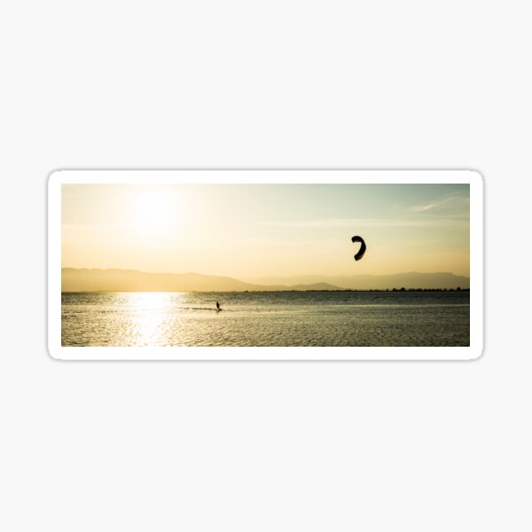 Late kitesurfing Sticker