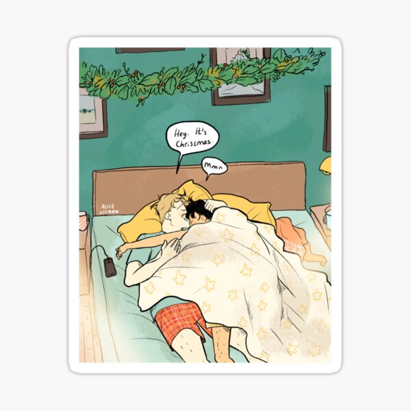 Vista previa del artículo con la obra «Mañana de Navidad con Nick y Charlie», diseñado y vendido por JonathanSon.