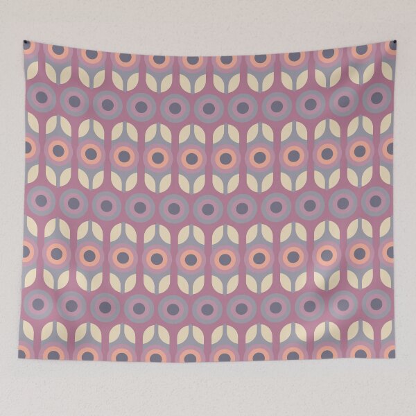 Item preview, Sirkel, Mid Century Circle and Oval Pattern designed and sold by BesanoStyle.